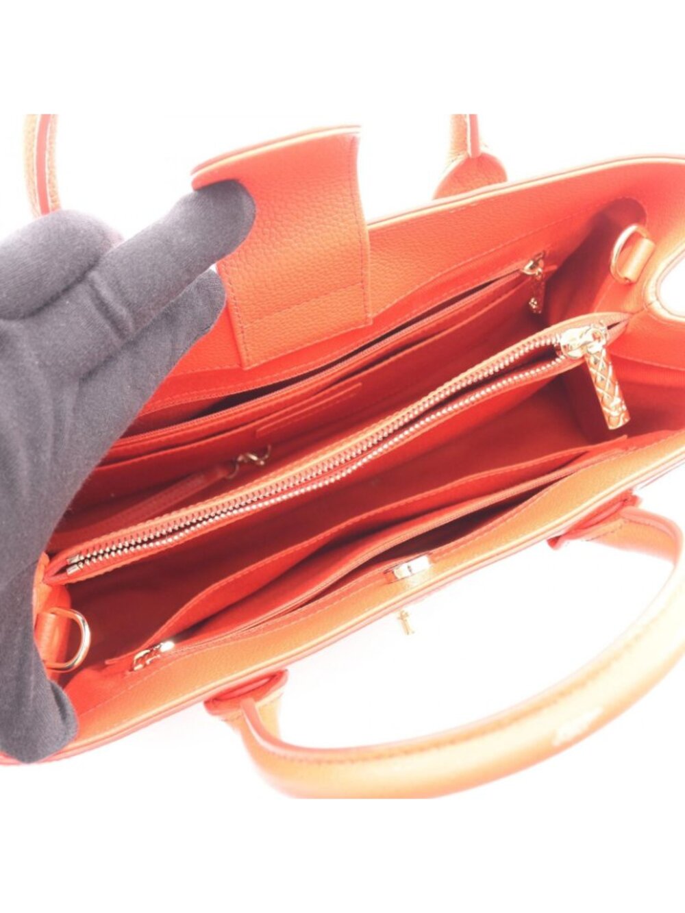 Chanel Tote Neo Executive 2-Way Orange Caviar Leather - Picture 3 of 10